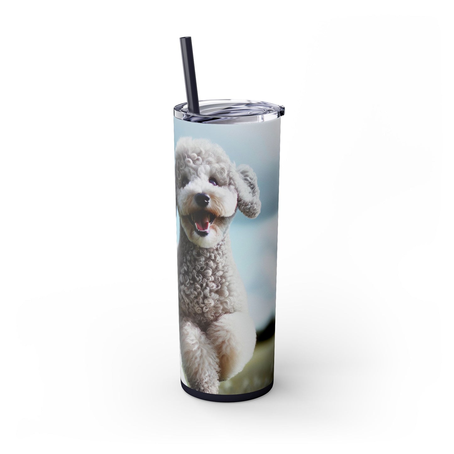 Bedlington Terrier Tumbler with Straw, 20oz