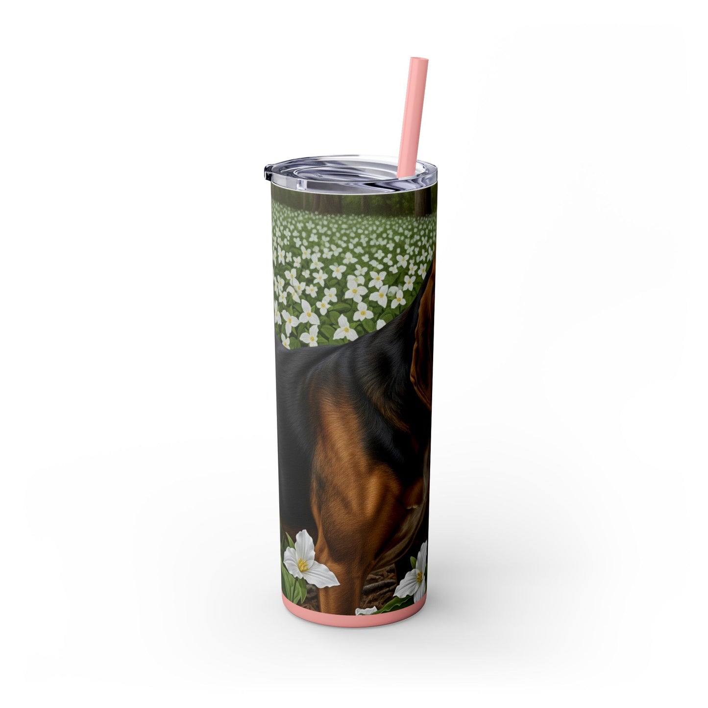 Treeing Walker Coonhound Tumbler with Straw, 20oz