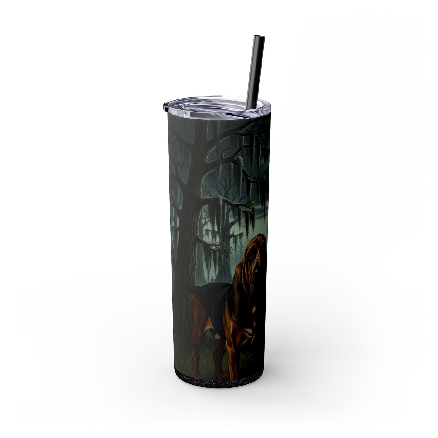 Bloodhound Skinny Tumbler with Straw, 20oz