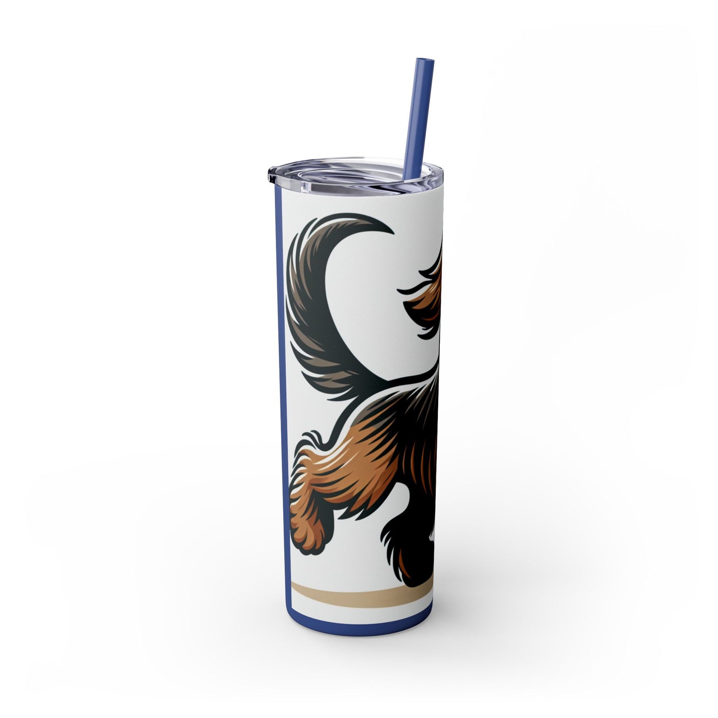Otterhound Skinny Tumbler with Straw, 20oz