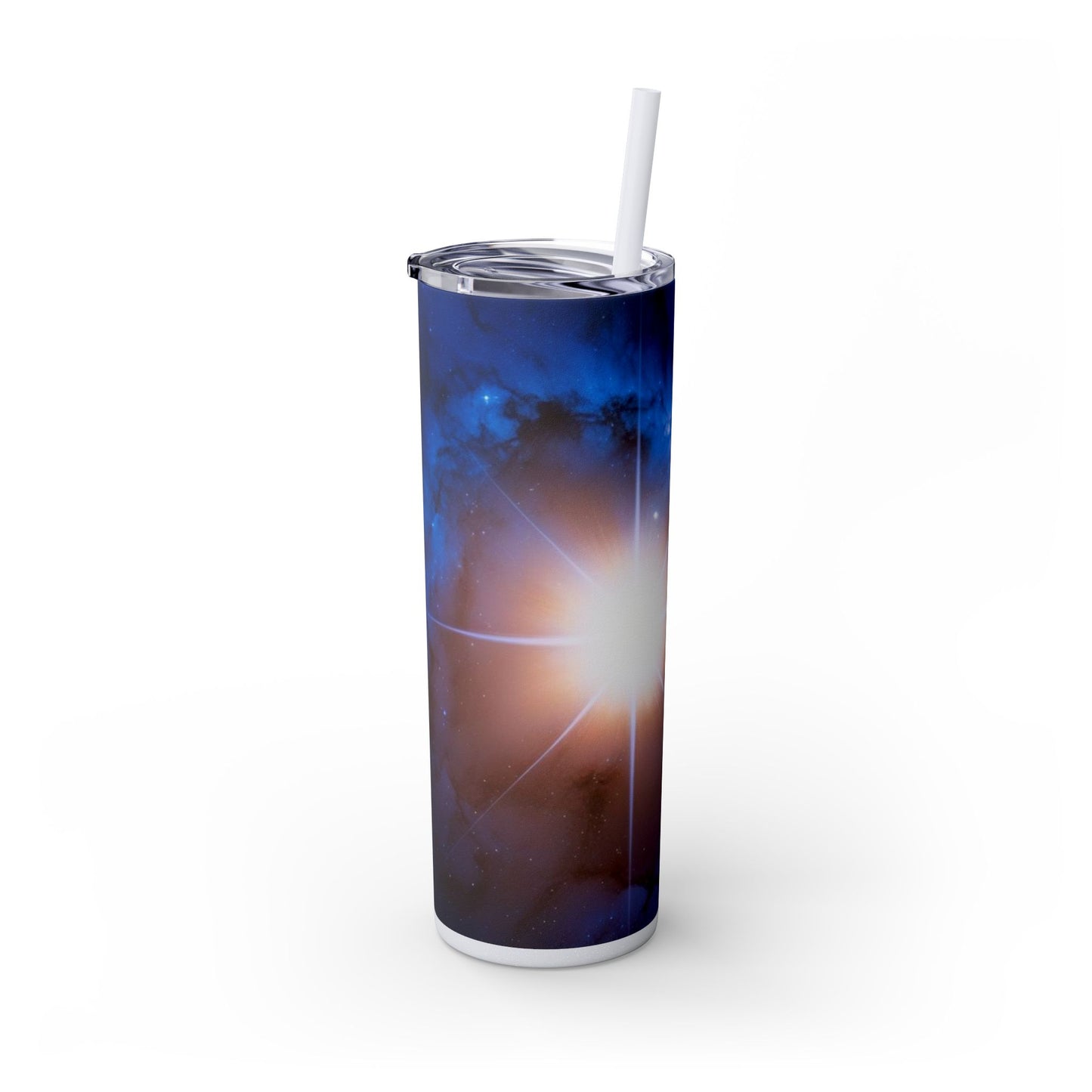 North Star Skinny Tumbler with Straw, 20oz