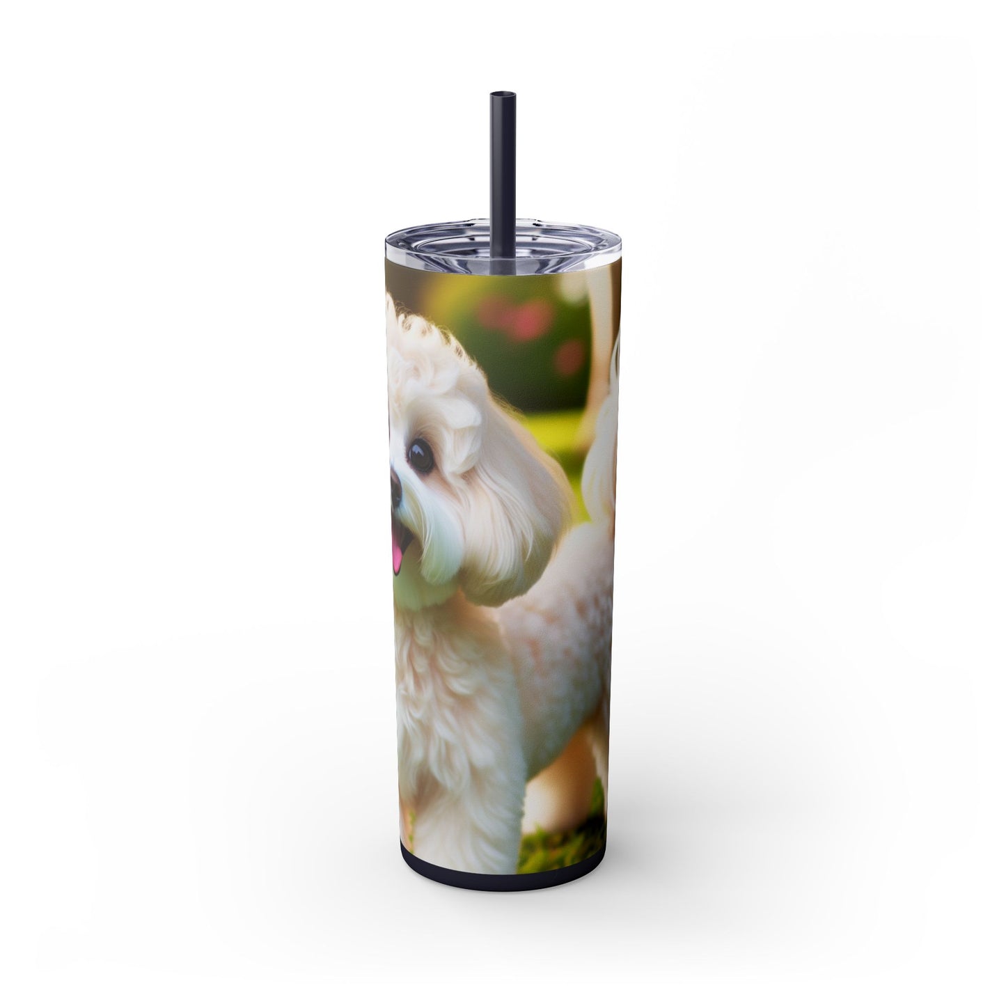 Maltipoo Tumbler with Straw, 20oz