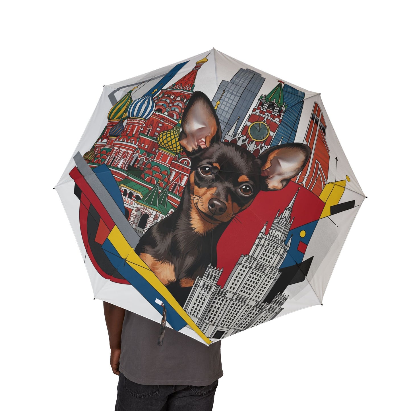 Russian Toy Semi-Automatic Foldable Umbrella