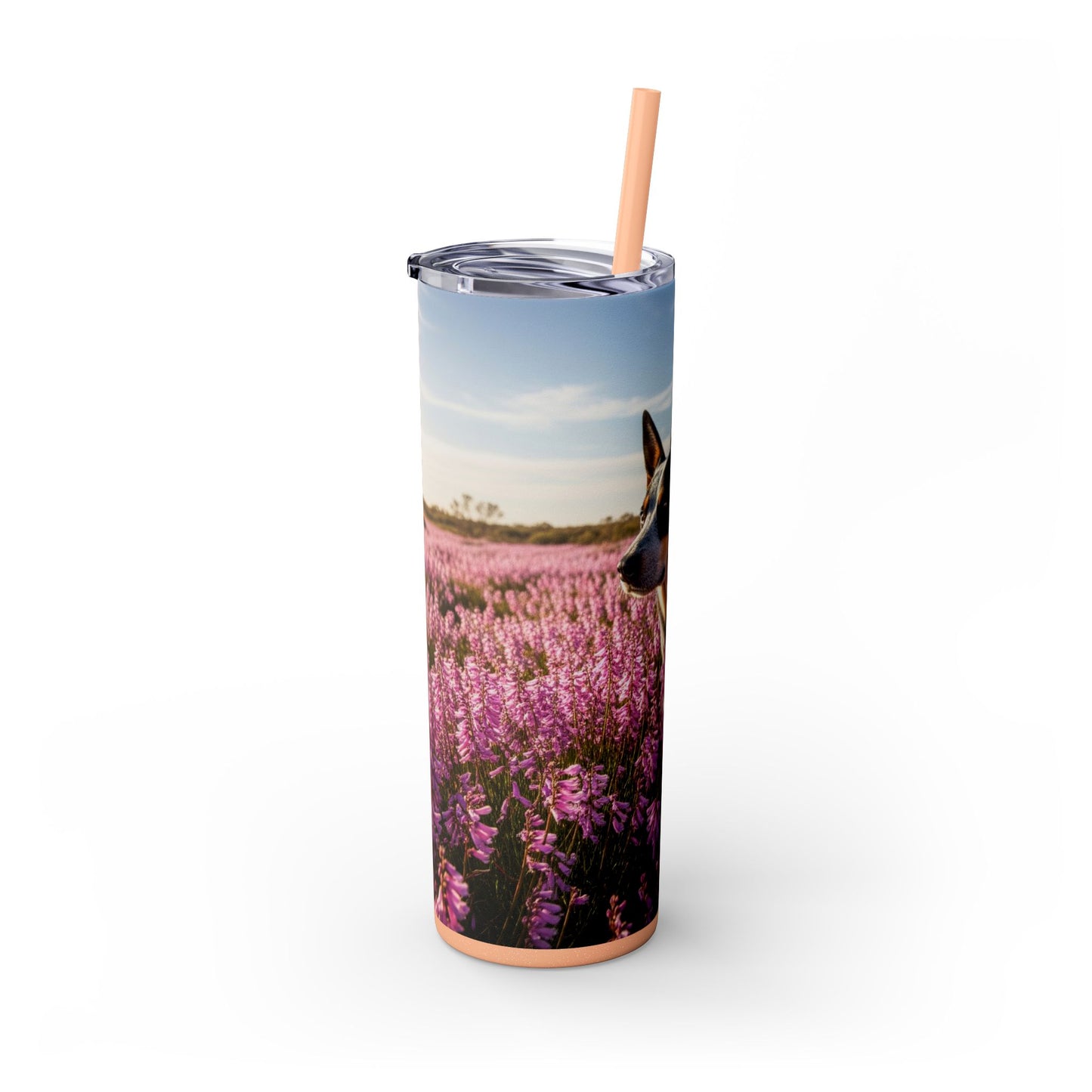 Australian Stumpy Tail Cattle Dog Tumbler with Straw, 20oz