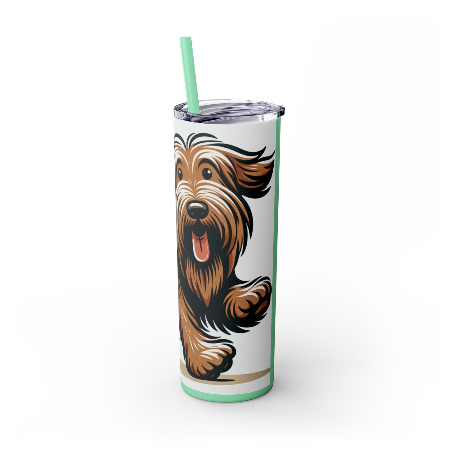 Otterhound Skinny Tumbler with Straw, 20oz