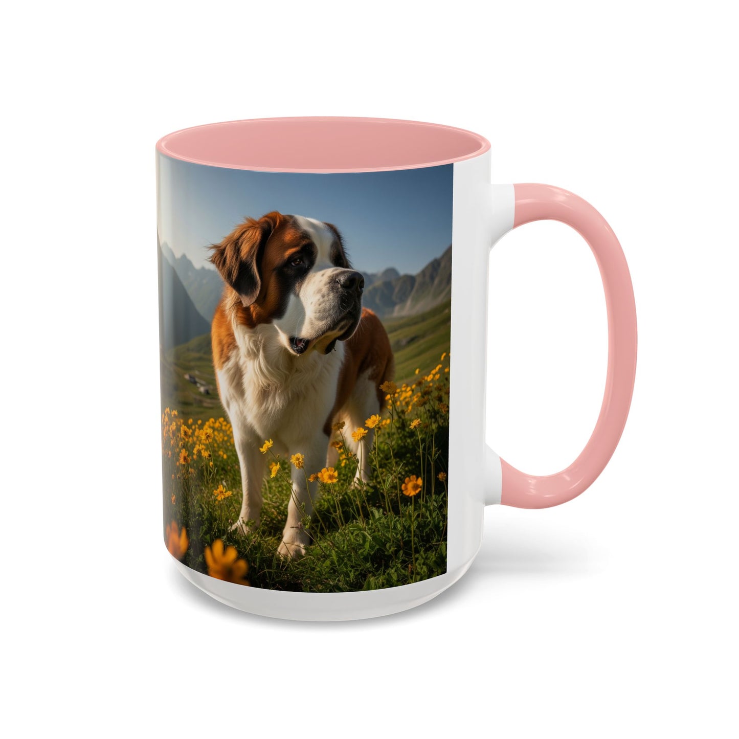Saint Bernard Accent Coffee Mug - Perfect Gift for Dog Lovers