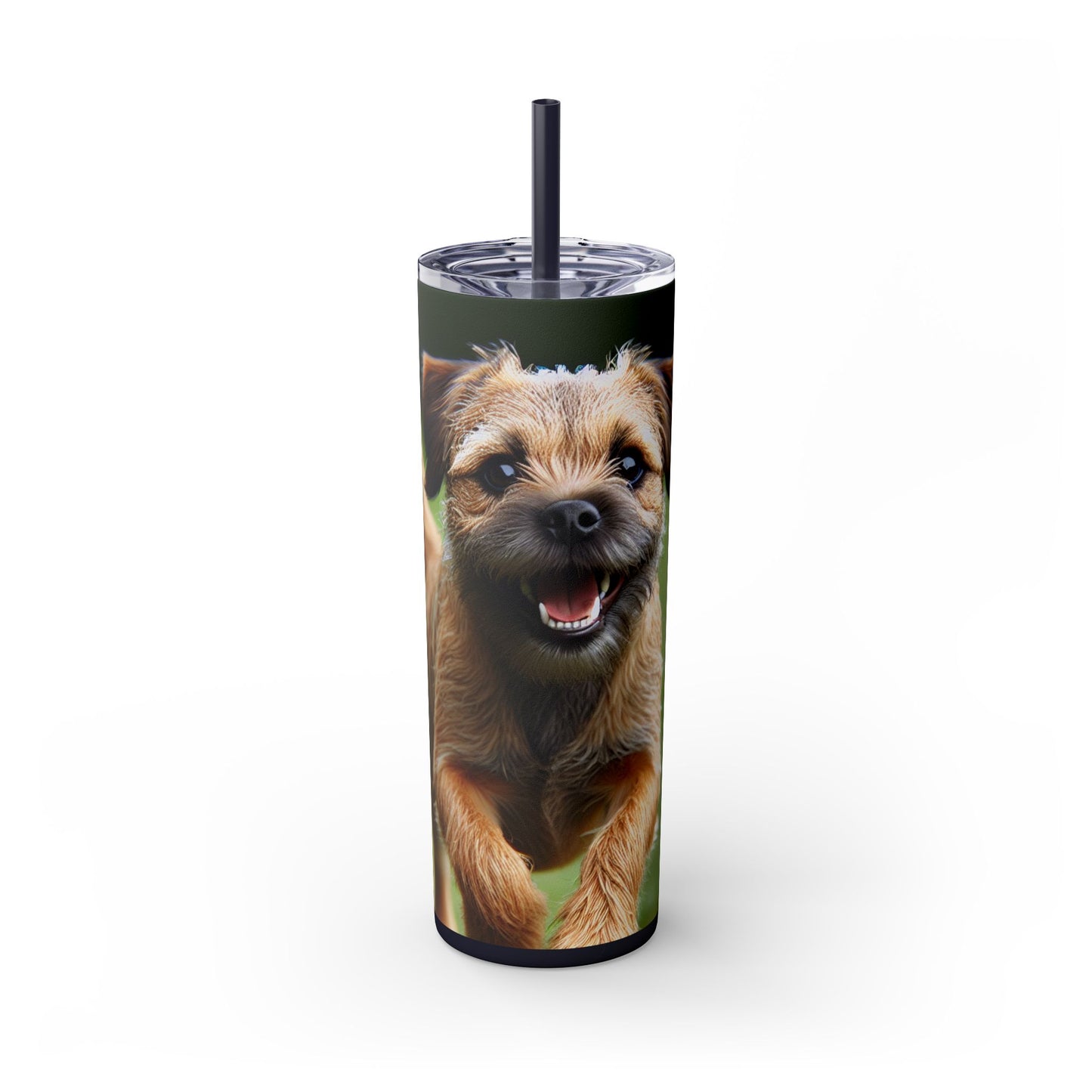 Border Terrier Tumbler with Straw, 20oz