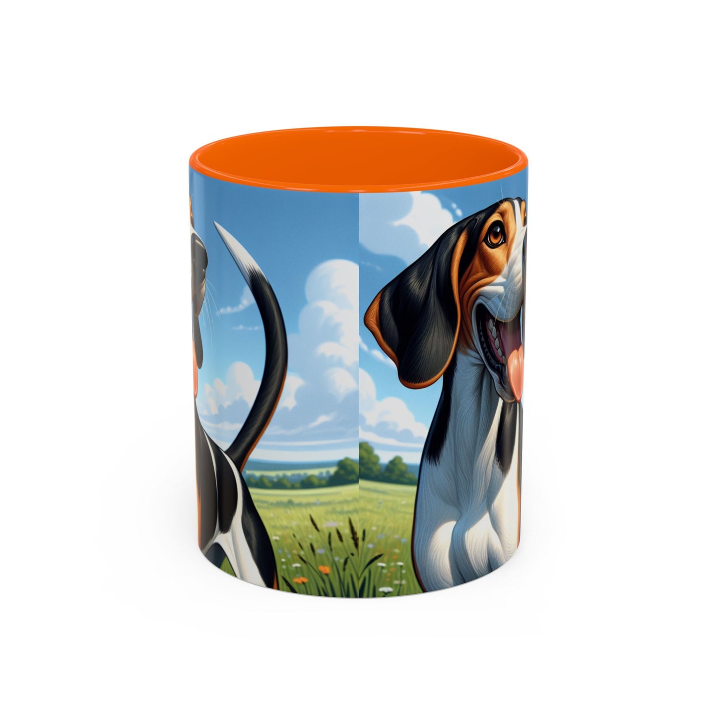 Treeing Walker Coonhound Accent Coffee Mug - Perfect Gift for Dog Lovers