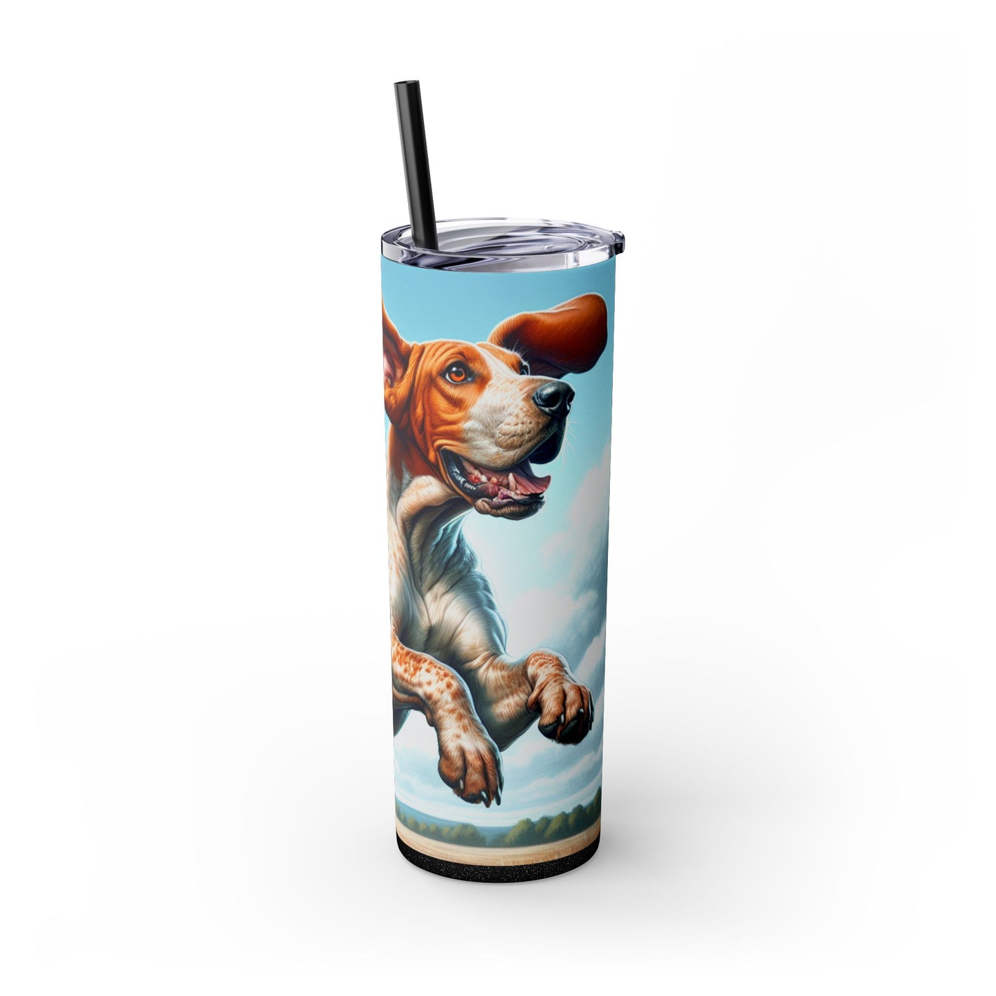 American English Coonhound Tumbler with Straw, 20oz