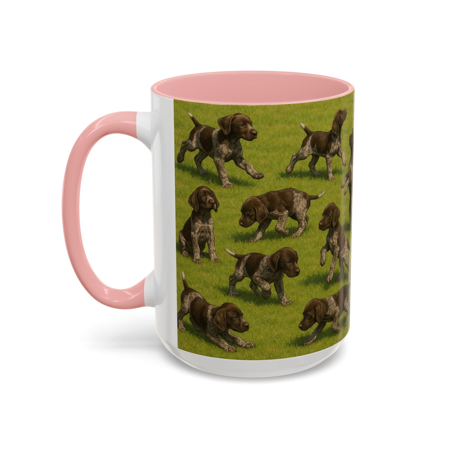German Shorthaired Pointer puppies Accent Coffee Mug - Perfect Gift for Dog Lovers