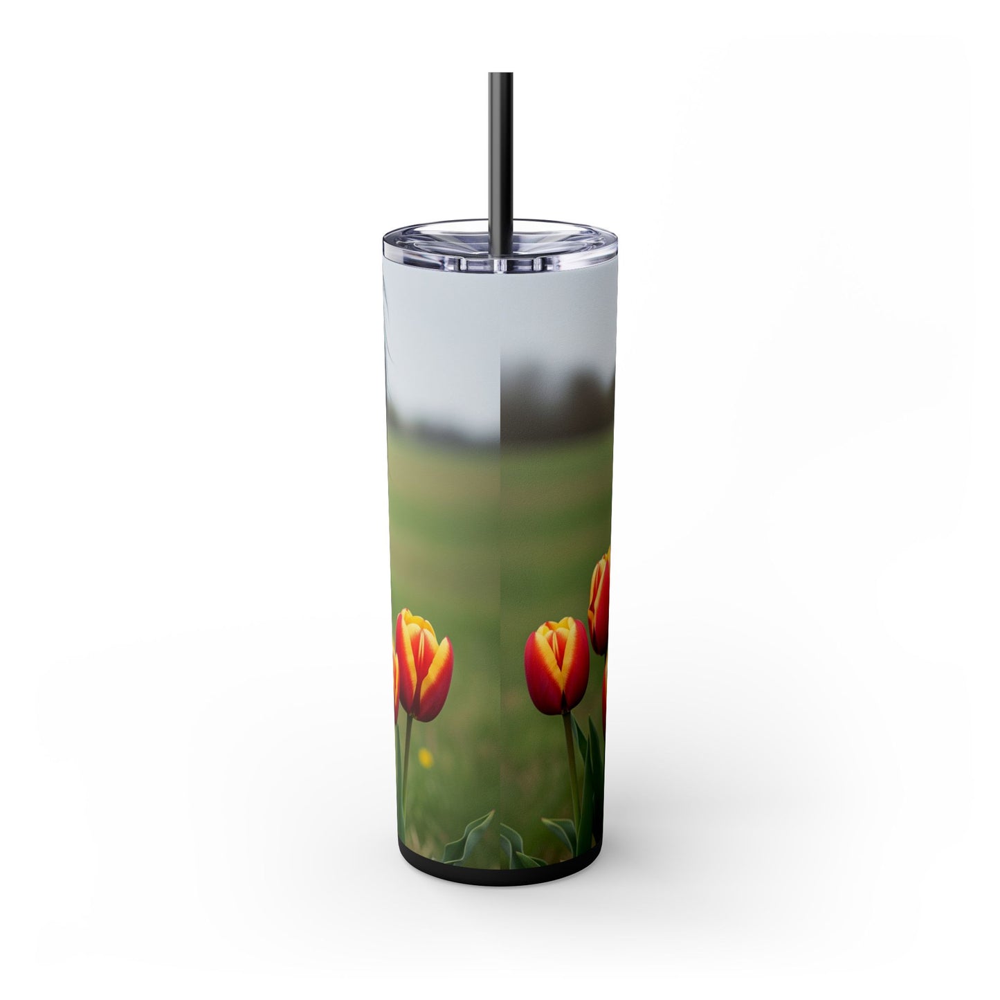 Russian Toy Skinny Tumbler with Straw, 20oz