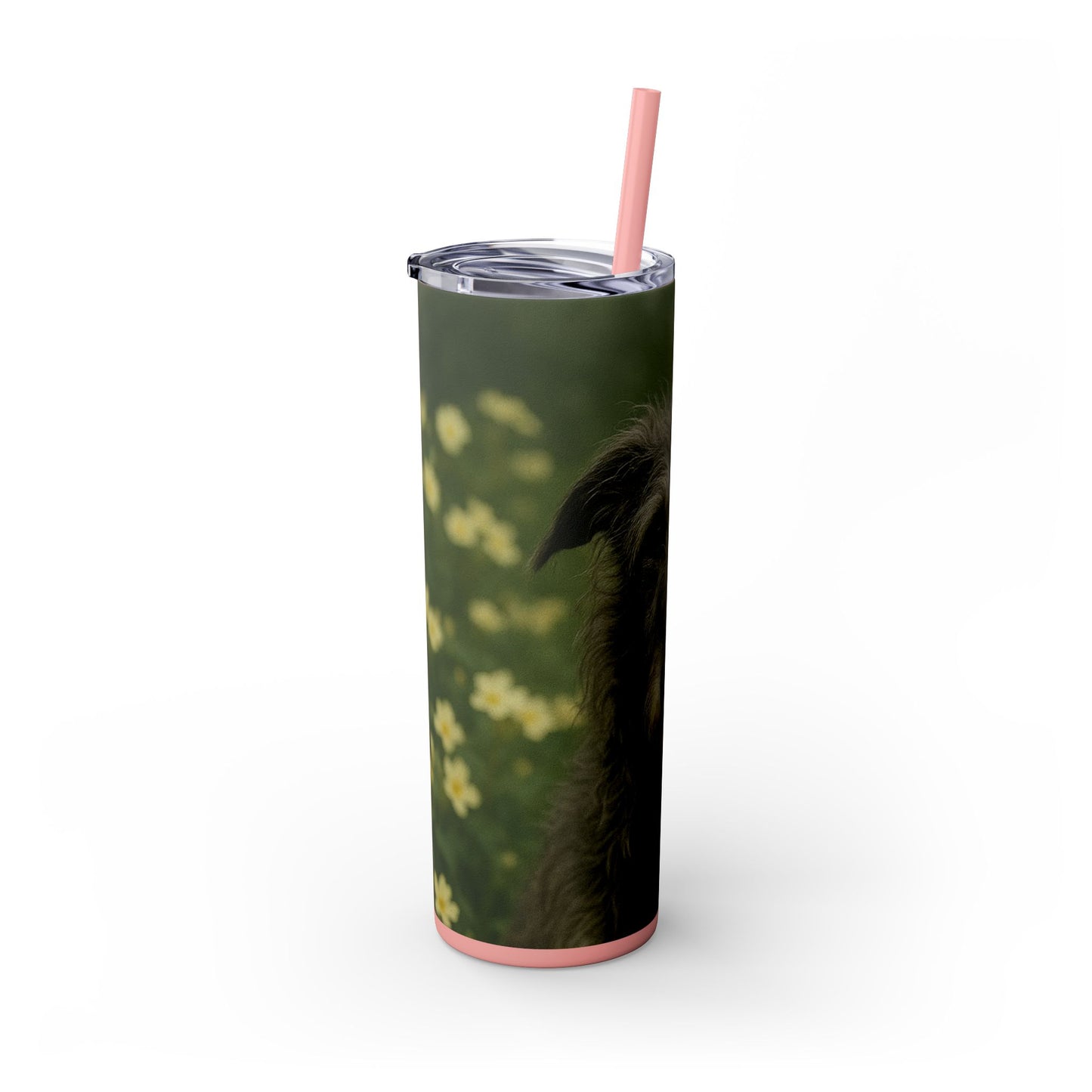 Scottish Deerhound Tumbler with Straw, 20oz