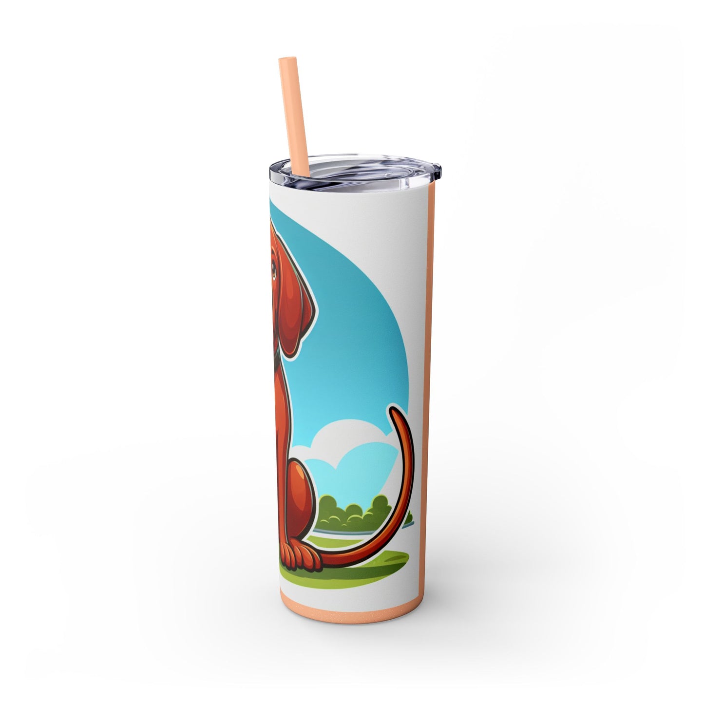 Redbone Coonhound Tumbler with Straw, 20oz