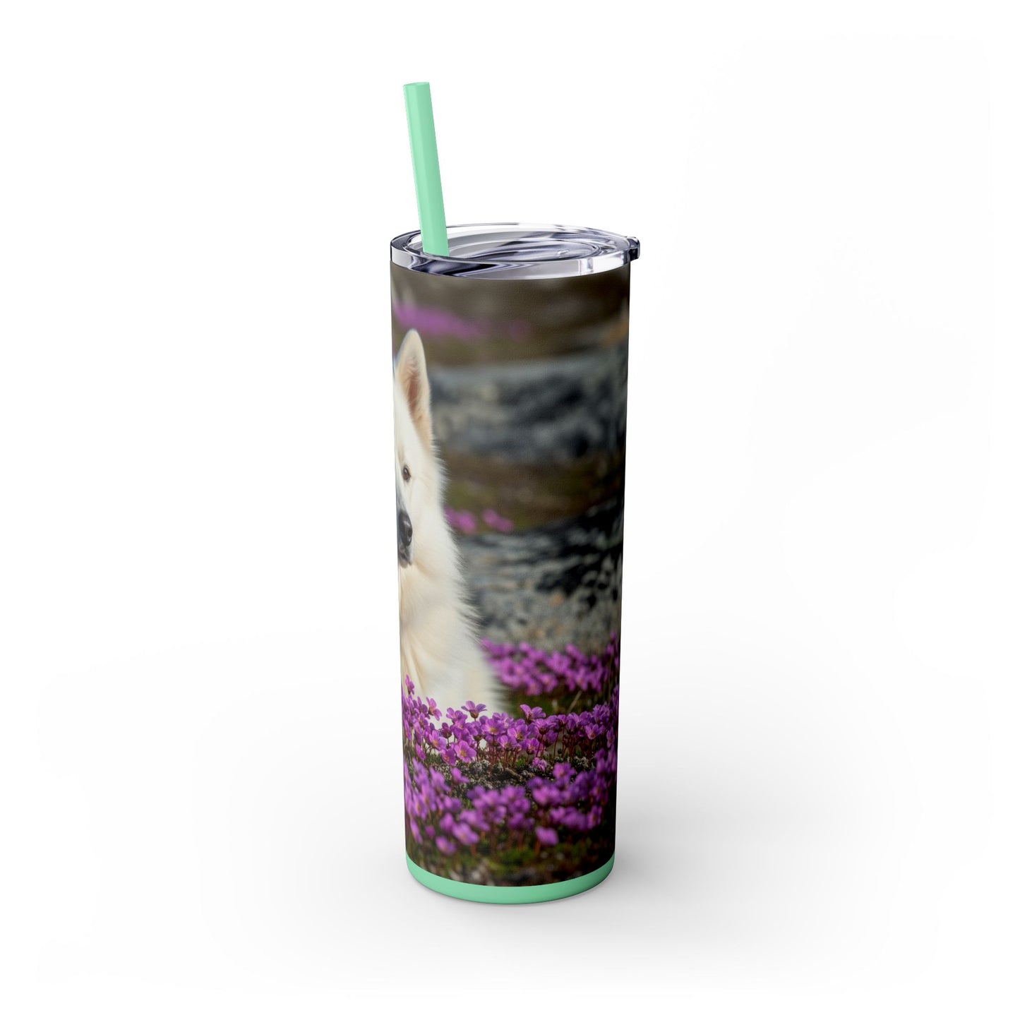 Canadian Eskimo Dog Tumbler with Straw, 20oz