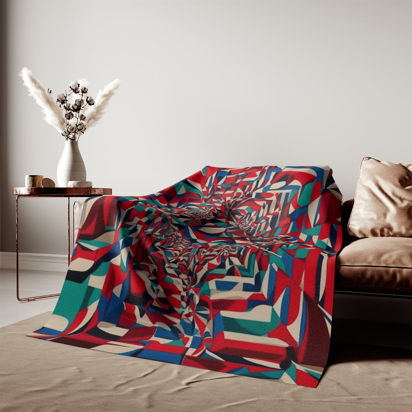 Optical Illusion Sweatshirt Blanket