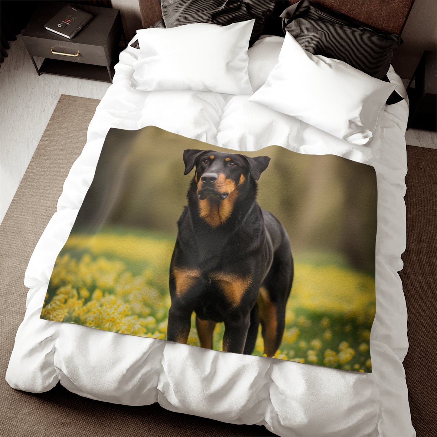 Beauceron Sweatshirt Blanket