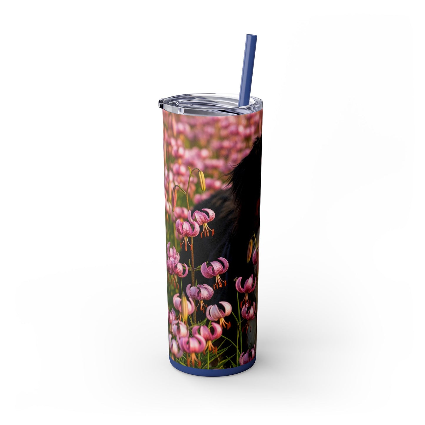 Bernese Mountain Dog Tumbler with Straw, 20oz