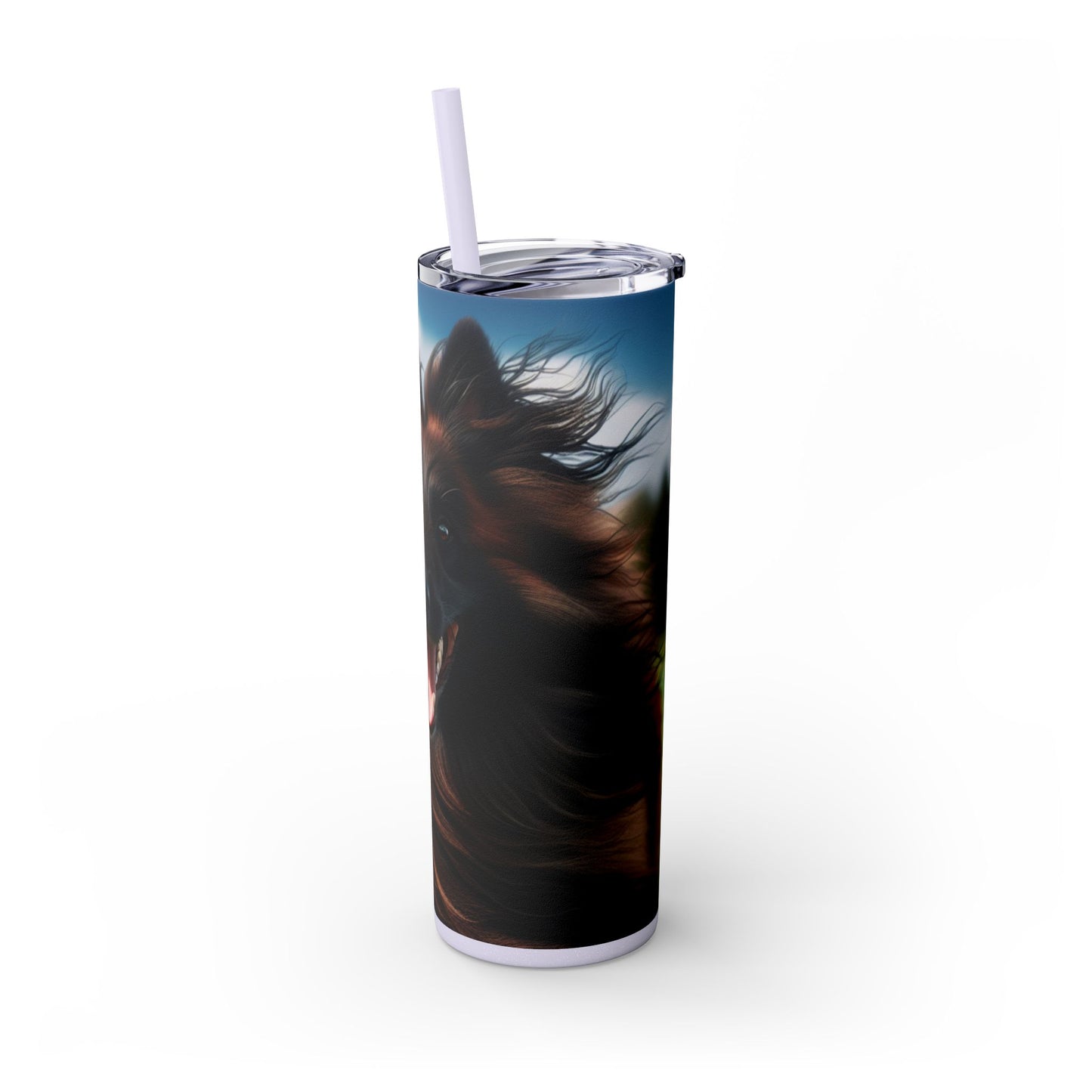 Belgian Shepherd Dog Tervuren Tumbler with Straw, 20oz