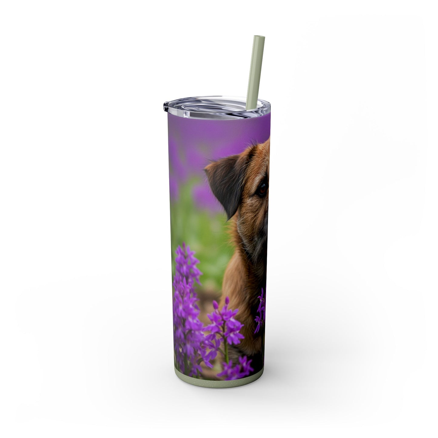 Border Terrier Tumbler with Straw, 20oz