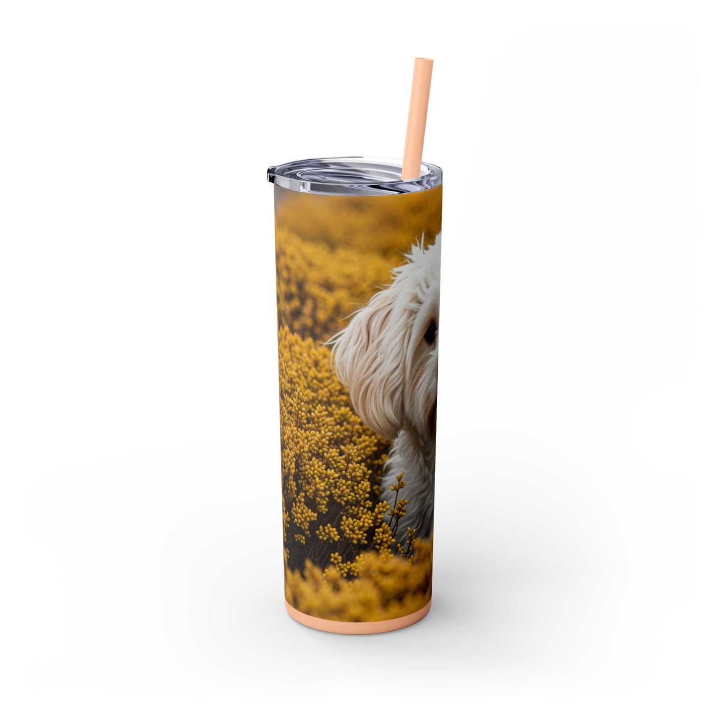 Maltipoo Tumbler with Straw, 20oz