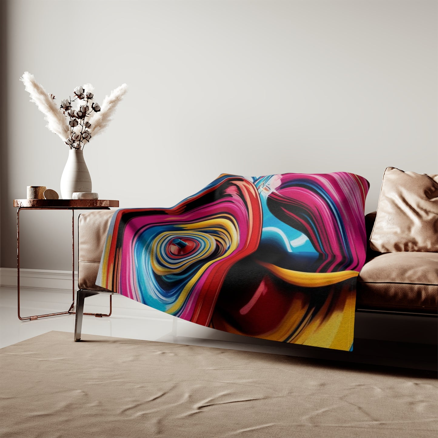 Optical Illusion Sweatshirt Blanket