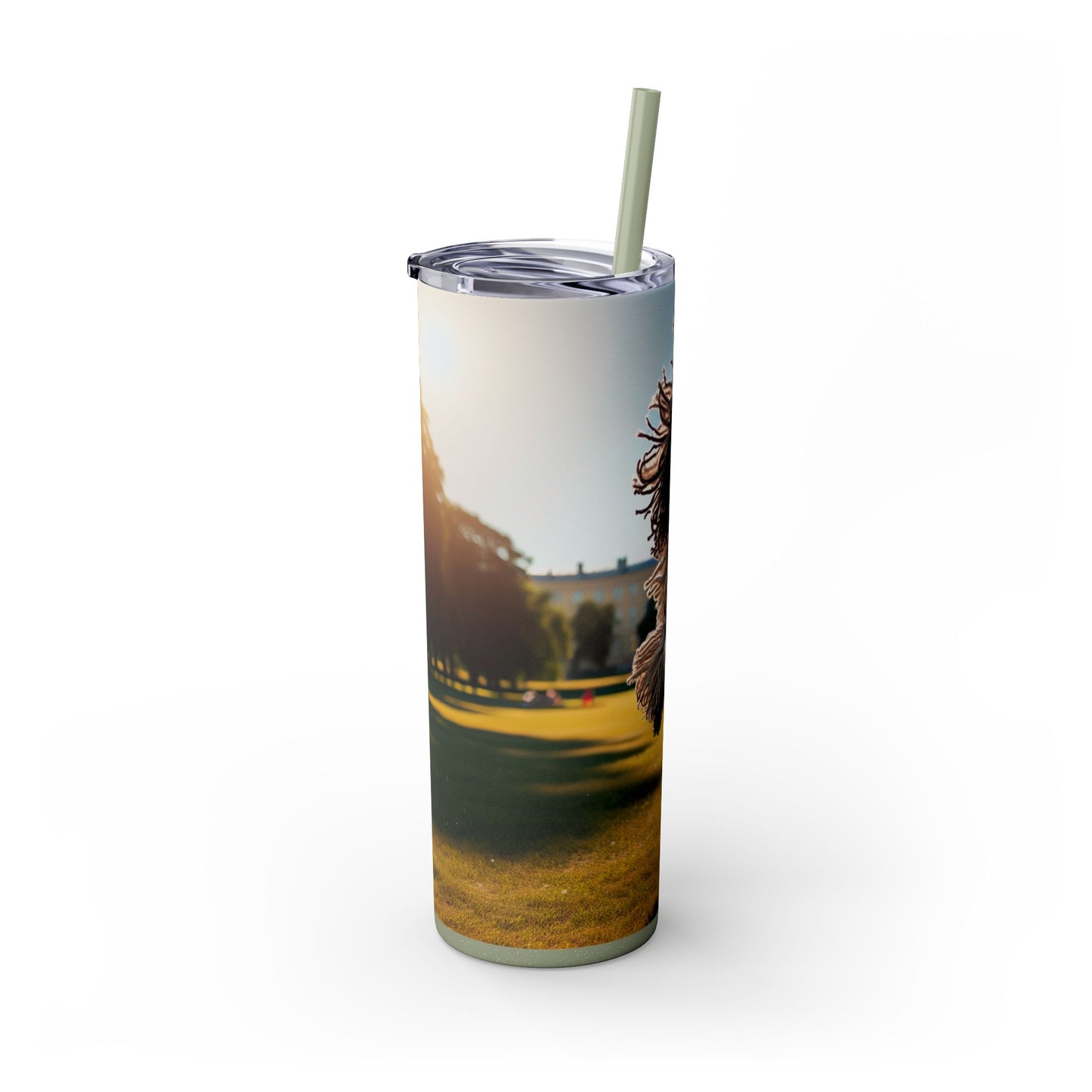 Puli Skinny Tumbler with Straw, 20oz