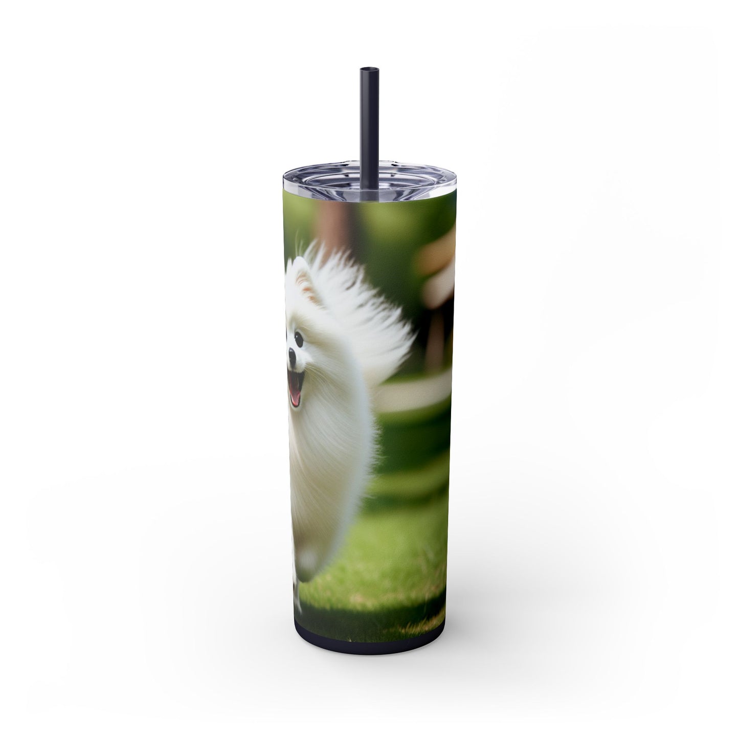 Japanese Spitz Tumbler with Straw, 20oz