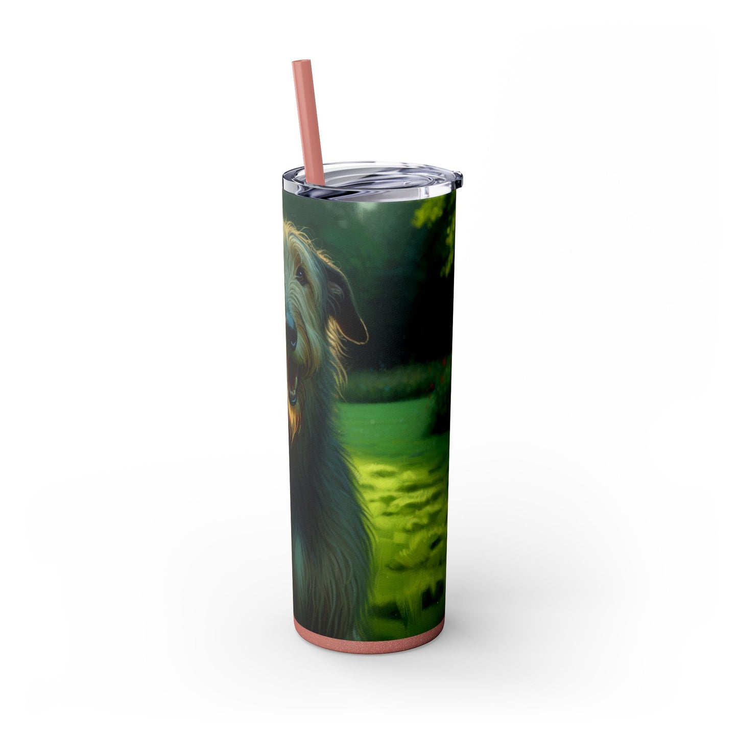 Irish Wolfhound Tumbler with Straw, 20oz