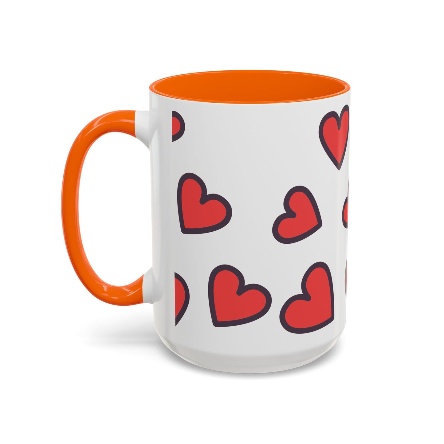 Hearts Accent Coffee Mug - Perfect Gift for Dog Lovers