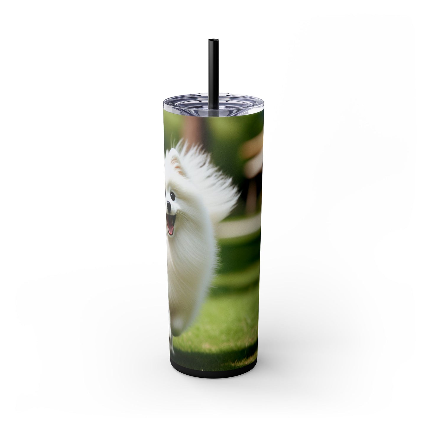 Japanese Spitz Tumbler with Straw, 20oz