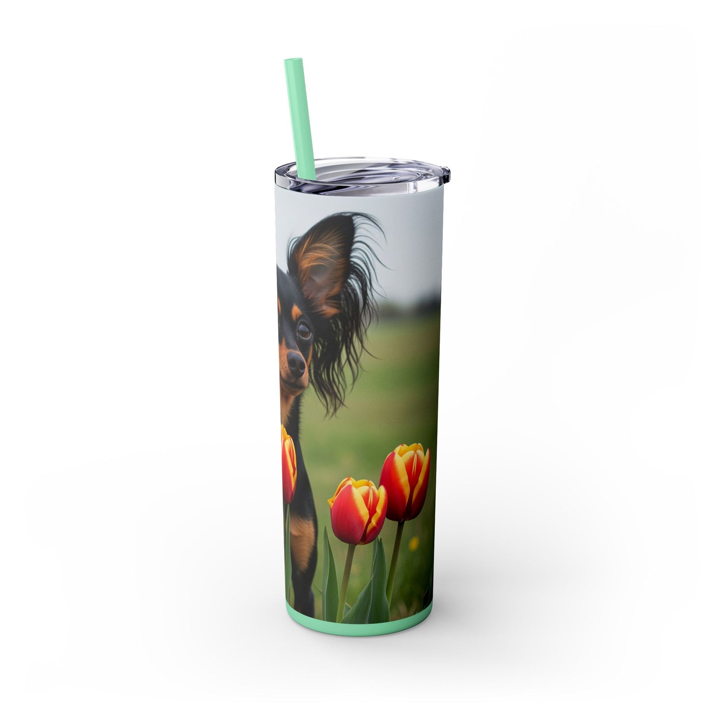 Russian Toy Skinny Tumbler with Straw, 20oz