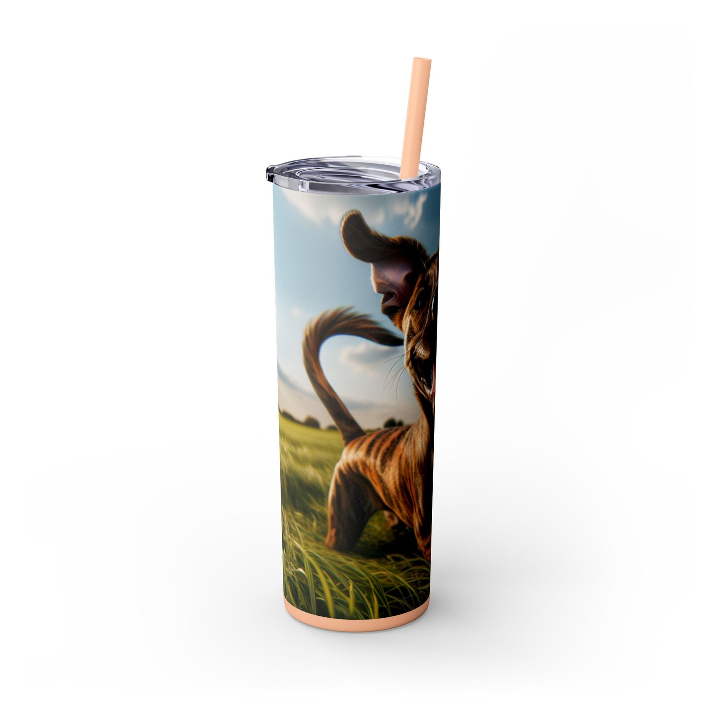 Treeing Tennessee Brindle Tumbler with Straw, 20oz