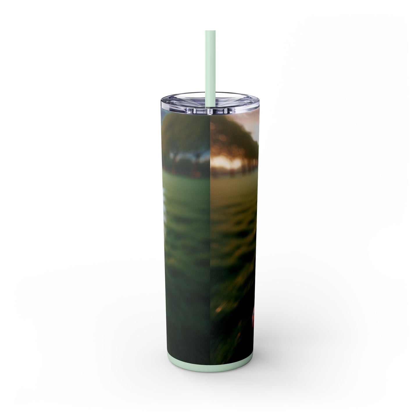 Brittany Dog Tumbler with Straw, 20oz