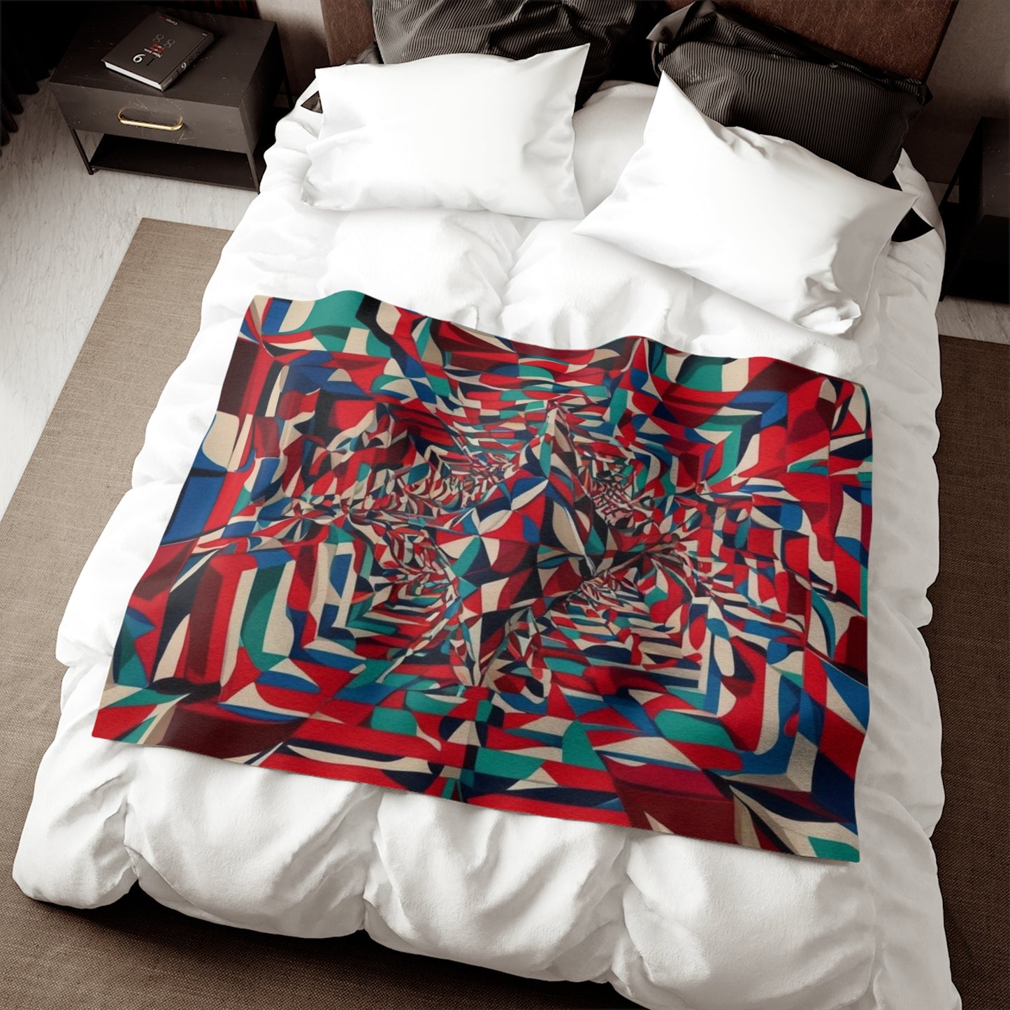 Optical Illusion Sweatshirt Blanket