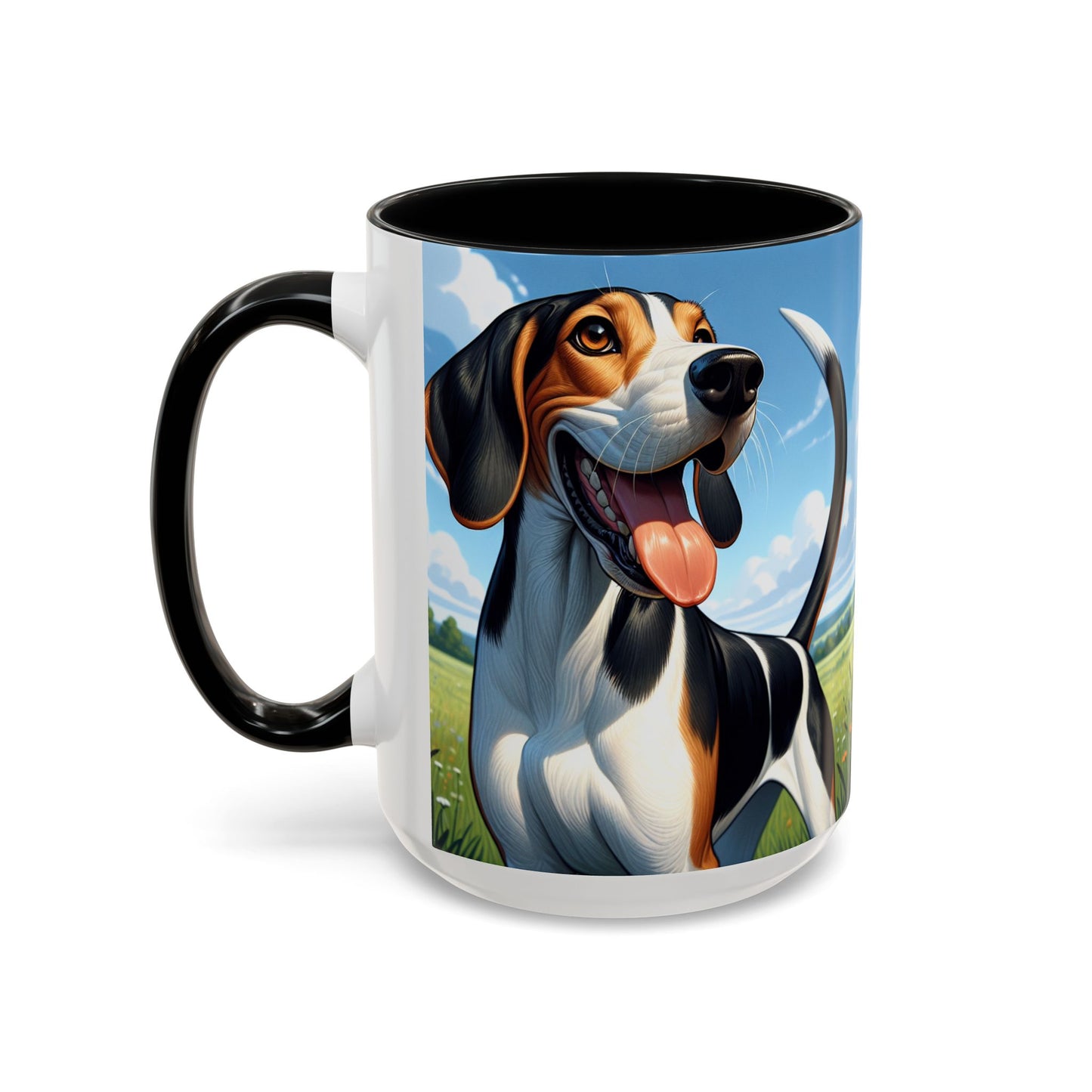 Treeing Walker Coonhound Accent Coffee Mug - Perfect Gift for Dog Lovers