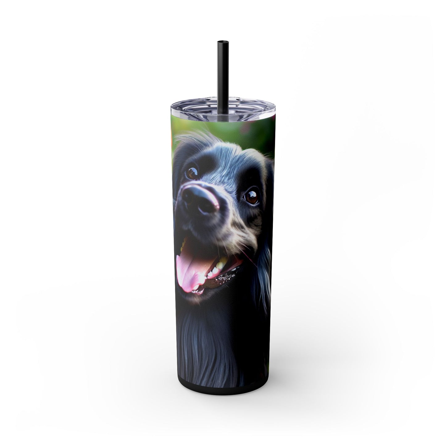 Blue Picardy Spaniel Tumbler with Straw, 20oz