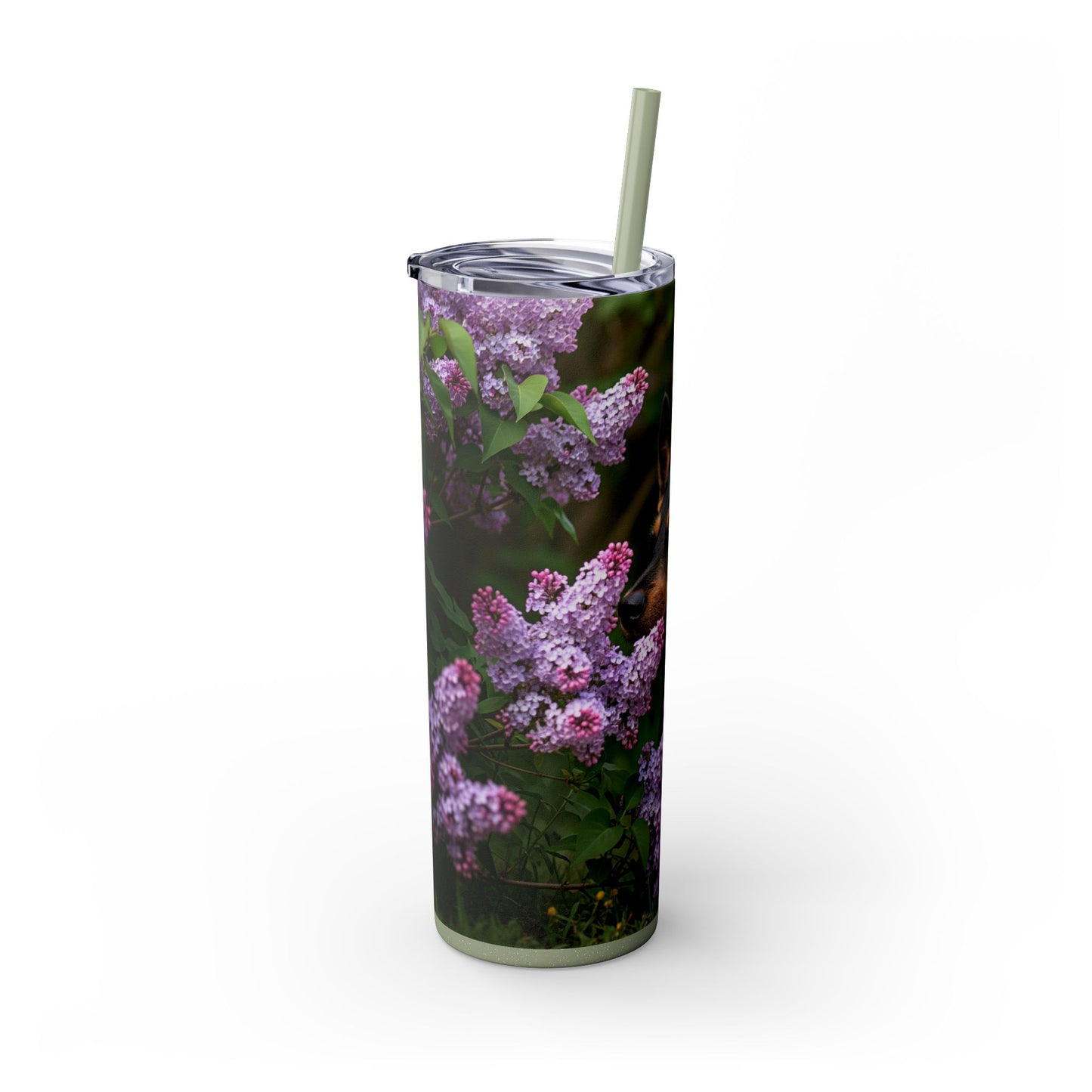 Mudi Skinny Tumbler with Straw, 20oz