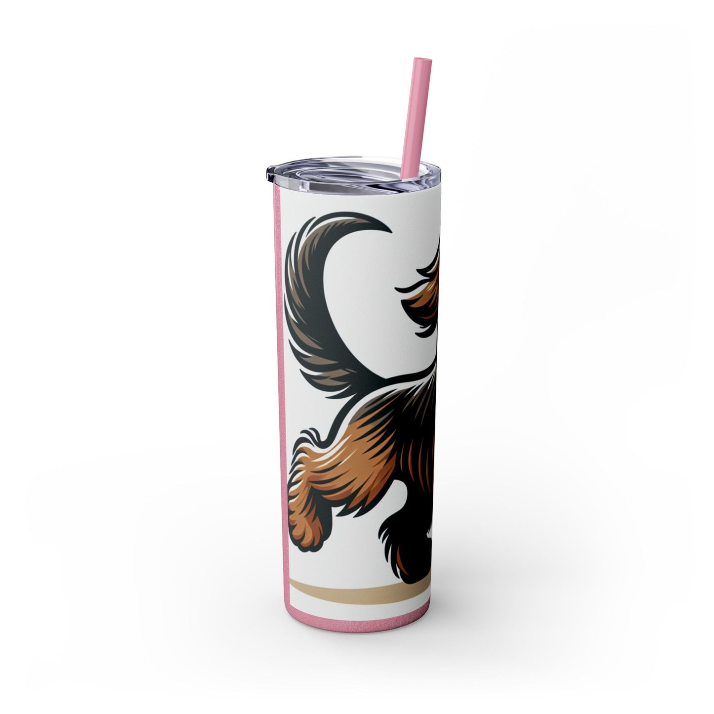 Otterhound Skinny Tumbler with Straw, 20oz