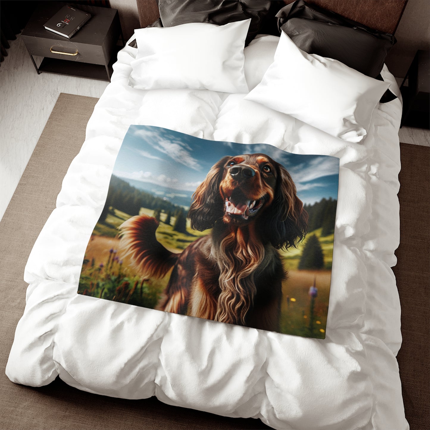 Deutscher Wachtelhund Sweatshirt Blanket