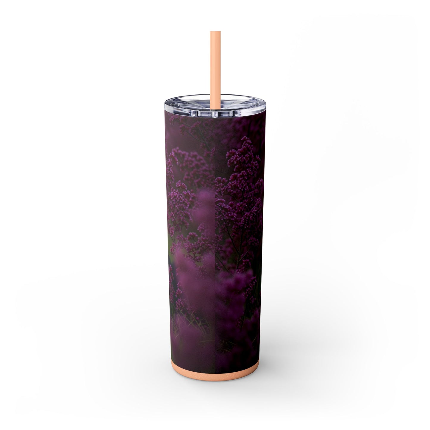 Border Collie Skinny Tumbler with Straw, 20oz