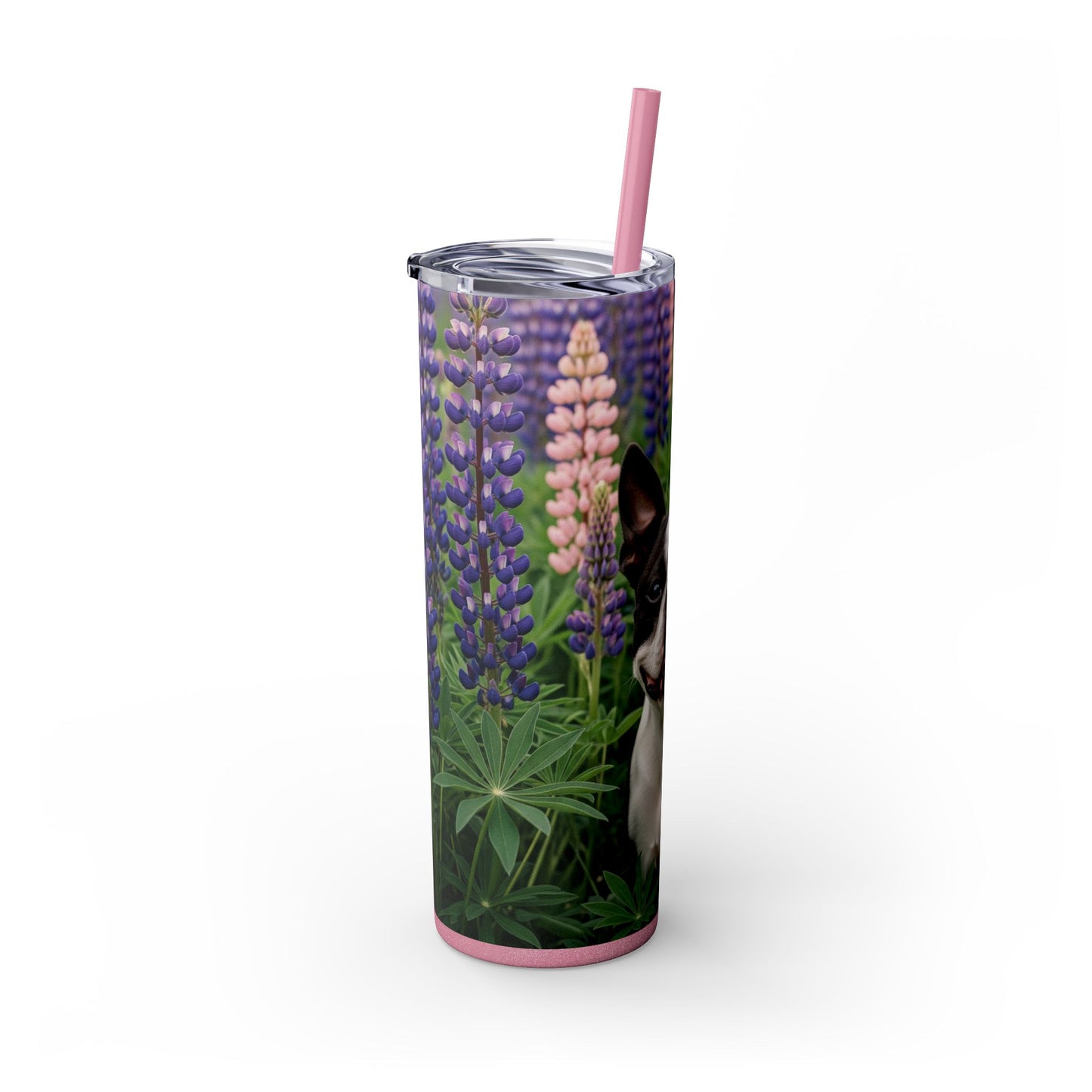 Boston Terrier Tumbler with Straw, 20oz