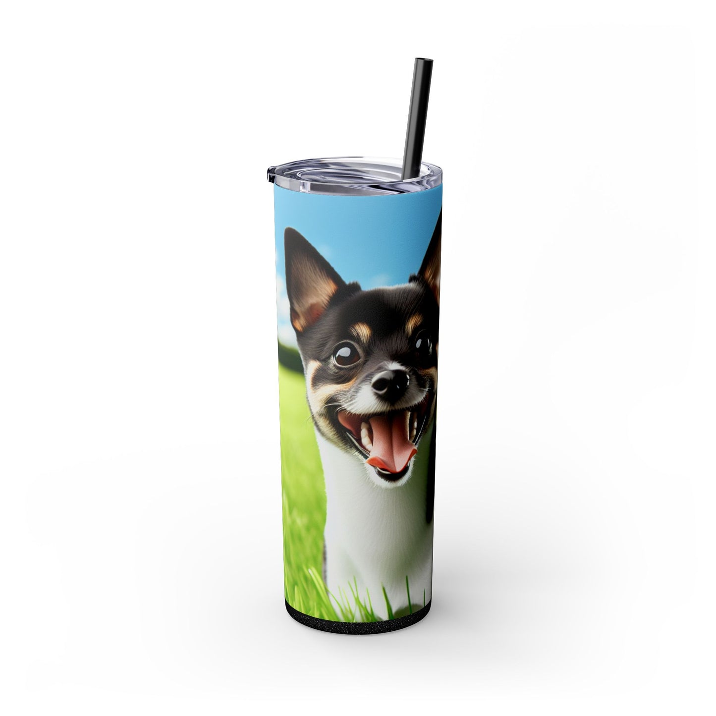 Japanese Terrier Tumbler with Straw, 20oz