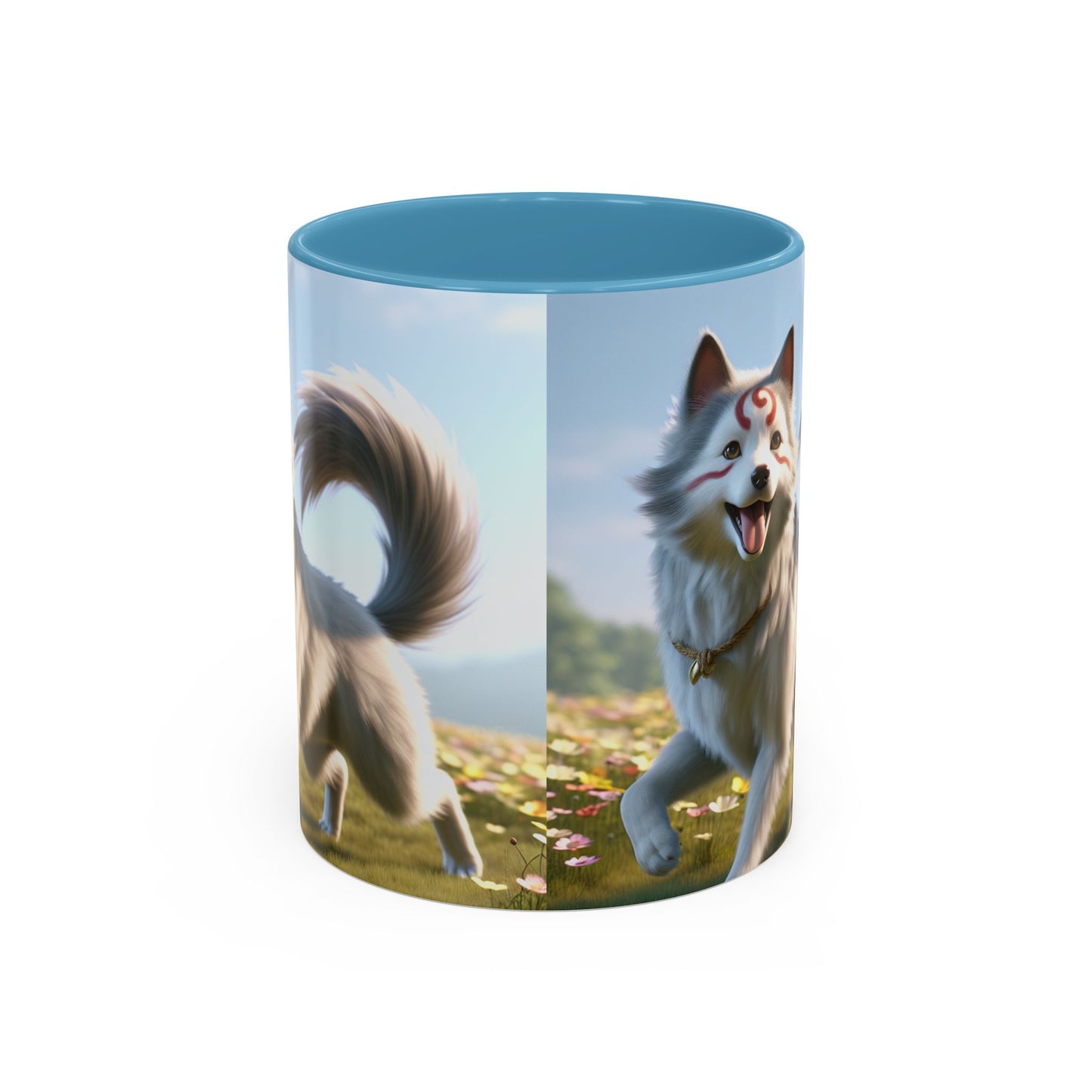 Cadabomb Okami Accent Coffee Mug - Perfect Gift for Dog Lovers