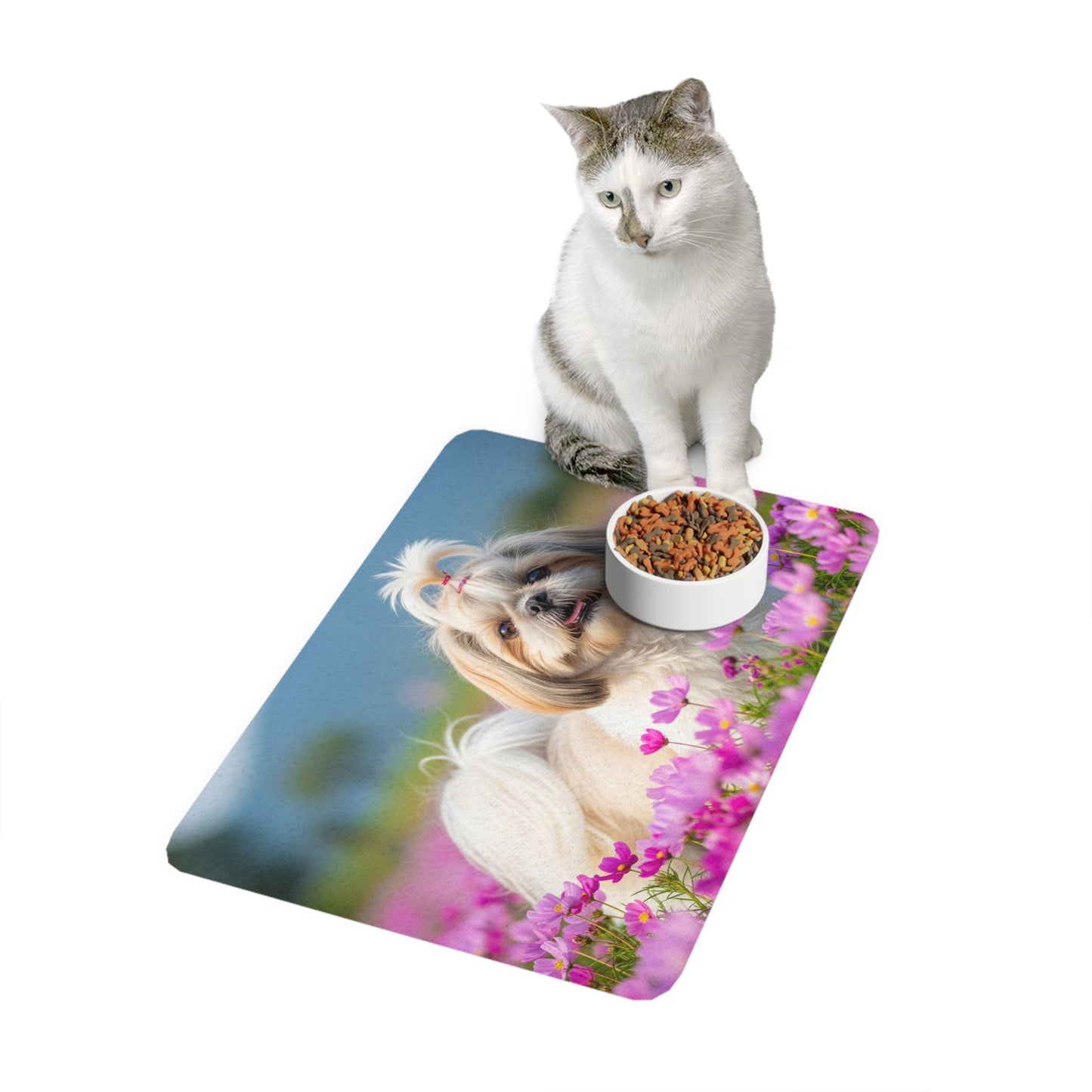 Pet Food Mat (12x18) - Shih Tzu