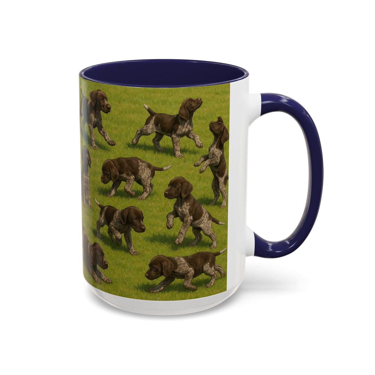 German Shorthaired Pointer puppies Accent Coffee Mug - Perfect Gift for Dog Lovers