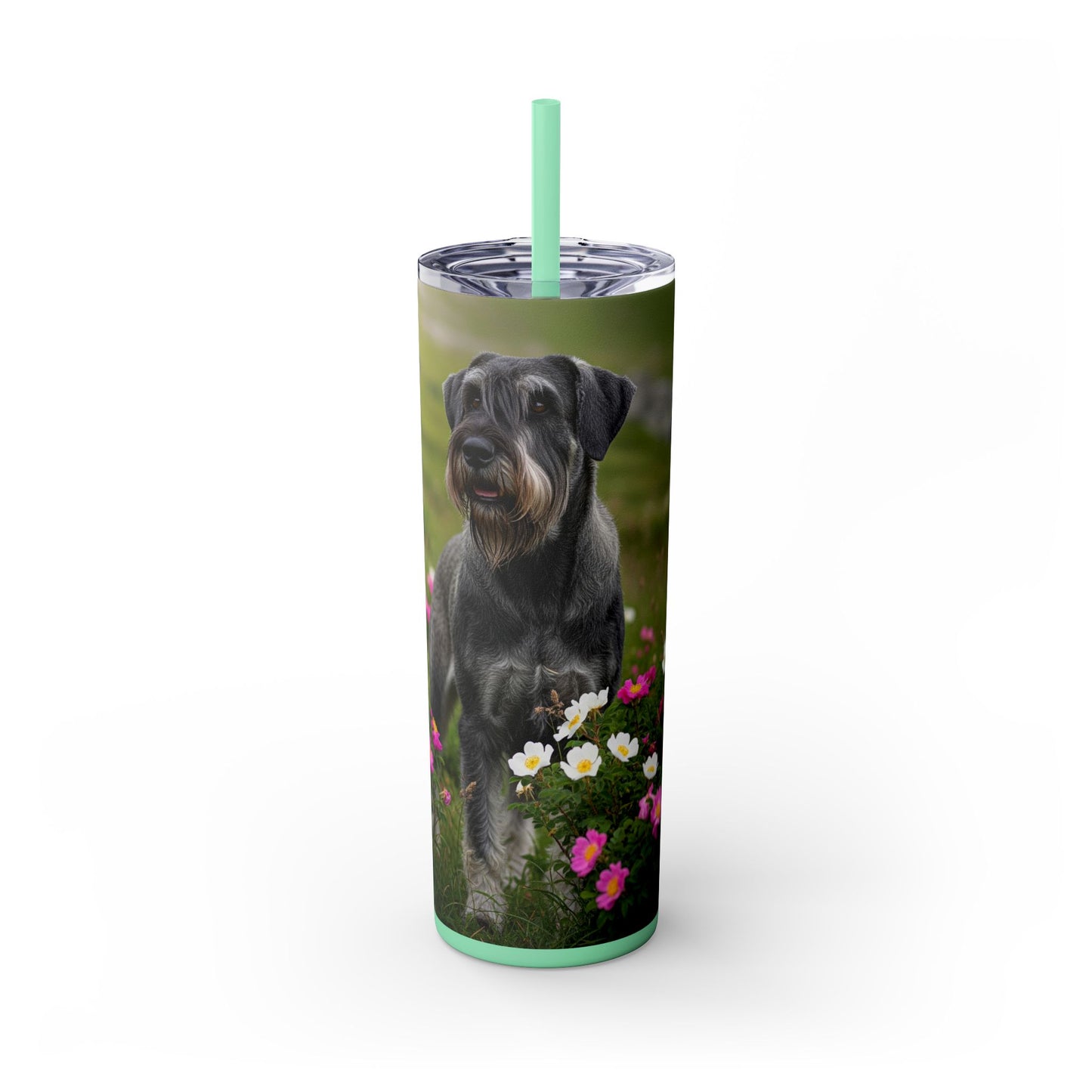 Giant Schnauzer Tumbler with Straw, 20oz
