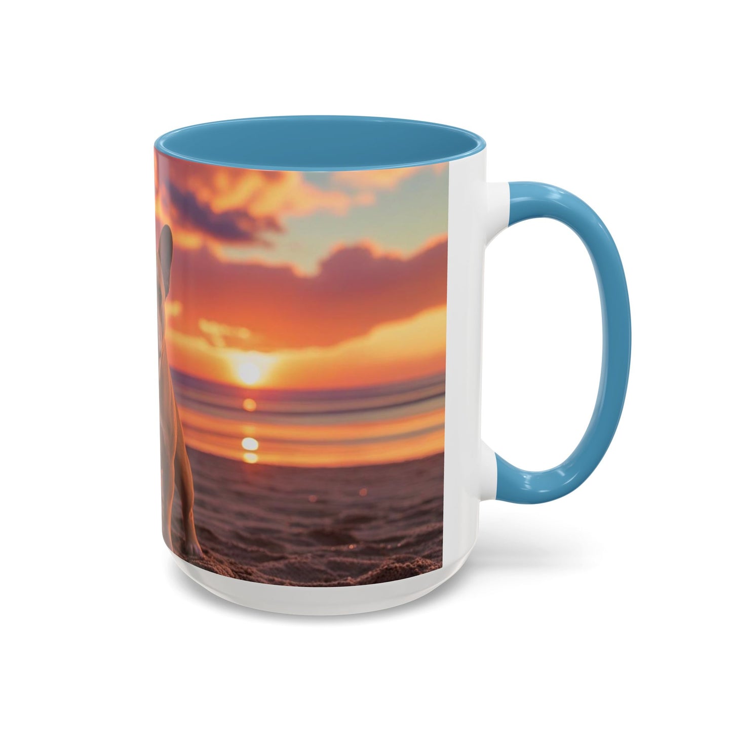 French Bulldog Love Accent Coffee Mug - Perfect Gift for Dog Lovers