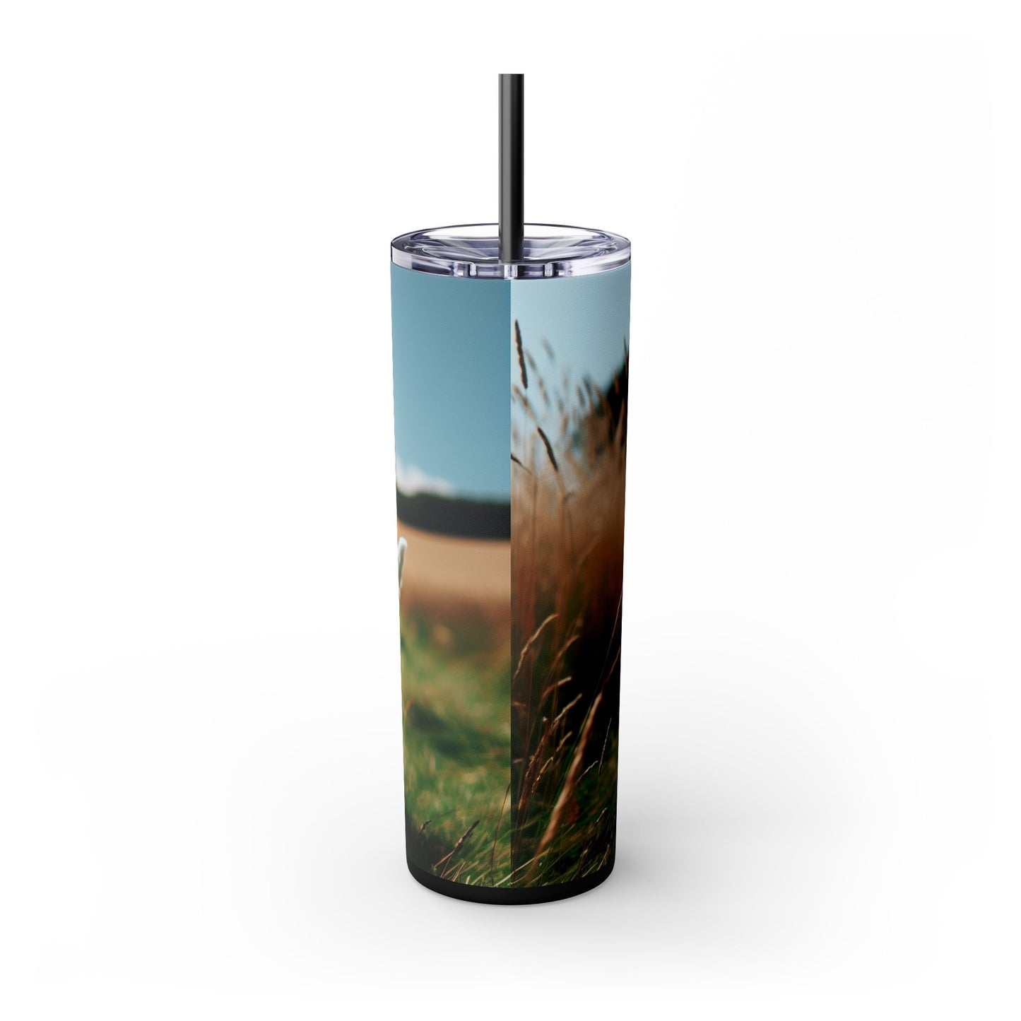 Tenterfield Terrier Skinny Tumbler with Straw, 20oz
