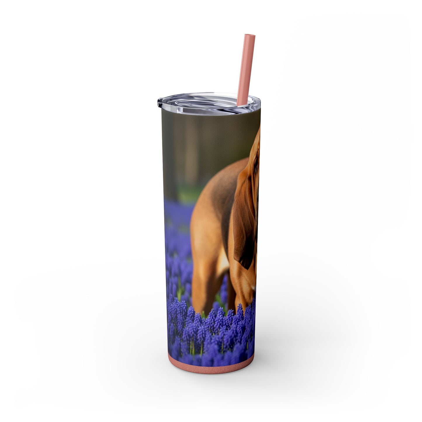 Bloodhound Skinny Tumbler with Straw, 20oz