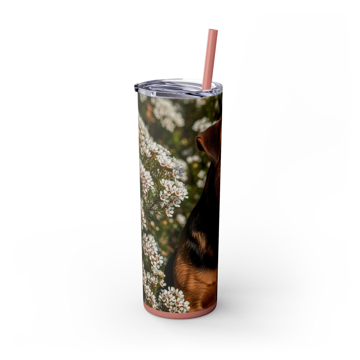 Tenterfield Terrier Skinny Tumbler with Straw, 20oz